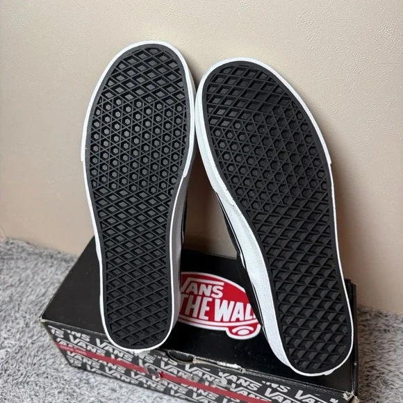 VANS  Classic Slip On Loafers Checkerboard Black Unisex Shoe Men's 10 Wmn's 11.5 - Picture 6 of 9